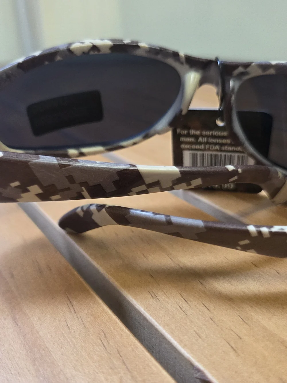 Men's Camouflage Sunglasses - Brown/Beige